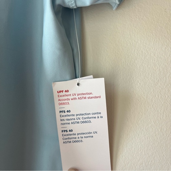 Old Navy Girls Blue Rash Guard Swim Shirt L (10–12) | UPF 40 Sun Protection - Picture 4 of 8